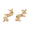 Brass Micro Pave Cubic Zirconia Pendants KK-E068-VF317-3