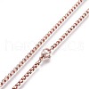 304 Stainless Steel Box Chain Necklaces X-NJEW-P244-01RG-2