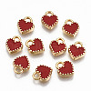 Alloy Enamel Charms X-ENAM-S126-015C-RS-1