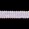 Imitation Jade Electroplate Glass Beads Strands X-GLAA-F029-J4mm-D02-1