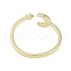 304 Stainless Steel Open Cuff Rings for Women RJEW-H229-02G-04-3