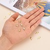 Ion Plating(IP) 304 Stainless Steel Tiny Cross Charms X-STAS-E104-34G-5