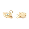 Rack Plating Brass Enamel Pendants KK-D073-28G-03-2