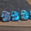 Natural Labradorite Carved Healing Elephant Figurines PW-WG69479-01-2