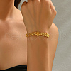 Brass Link Bracelets EC0556-4