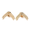 Alloy Wheat Shape Brooch Pin JEWB-WH0028-10G-1