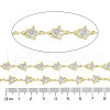 Rack Plating Brass Chains Micro Pave Cubic Zirconia AJEW-Q150-07G-03-2