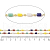 Brass & Glass Link Chain CHC-A009-04G-01-2