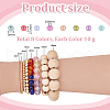   80G 8 Colors Glass Seed Beads GLAA-PH0003-68C-5