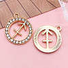 Zinc Alloy Crystal Rhinestone Pendants WGC2D94-09-1