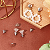 Beebeecraft 8Pcs Brass Ear Nuts FIND-BBC0003-57P-4