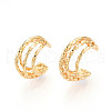 Brass Cuff Earrings KK-T074-42G-2