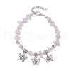 Natural Amethyst Chip Beaded Bracelets BJEW-JB11819-04-2
