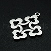 Non-Tarnish 201 Stainless Steel Pendants STAS-R111-JA669-2