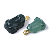 Natural Agate Pendants G-R459-007-3