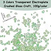SUNNYCLUE 3 Style Transparent Electroplate Crushed Glass Craft GLAA-SC0001-99C-2
