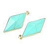 Synthetic Turquoise Faceted Big Pendants G-L623-04G-03-2
