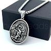 Nordic Viking Retro Stainless Steel Dragon Pendant Necklaces for Men AS6339-4