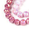 Electroplate Glass Beads Strands GLAA-N010-10mm-03-2