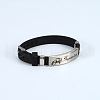 Silicone Cord Bracelets WG3CB09-10-1