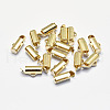 Long-Lasting Plated Brass Slide On End Clasps KK-K193-119G-NF-1