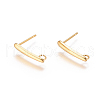 304 Stainless Steel Ear Stud Components X-STAS-F227-20A-G-1