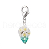 Resin & Glass Beaded Pendant Decorations HJEW-MZ00168-02-2