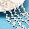 Natural Baroque Keshi Pearl Beads Strands PEAR-B004-07A-01B-1