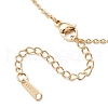 Flower Brass Pave Clear Cubic Zirconia Pendant Necklaces NJEW-JN05286-5