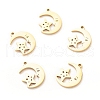 201 Stainless Steel Pendants STAS-G258-04G-1