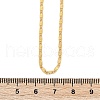 Brass Textured Oval Link Chain Necklaces NJEW-H053-01A-G01-5