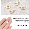 Brass Micro Pave Cubic Zirconia Charms KK-BC0006-30G-3