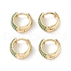 Cubic Zirconia Hoop Earrings EJEW-M216-01A-4