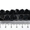 Dyed & Heated Natural Black Agate Star Cut Round Beads Strands G-M418-C14-01-5