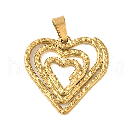 Ion Plating(IP) 304 Stainless Steel Pendants STAS-C103-18B-G-1