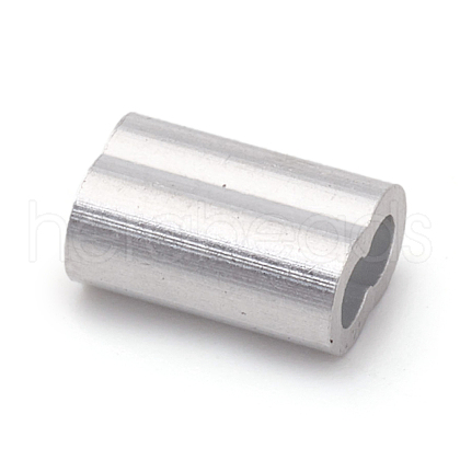 Aluminum Slide Charms/Slider Beads ALUM-WH0164-58-1.5mm-1