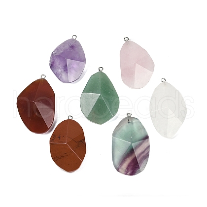 Natural Mixed Stone Pendants G-C140-06-1