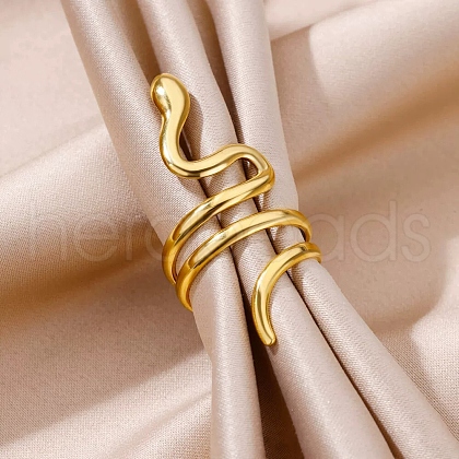 304 Stainless Steel Finger Rings RJEW-D316-01G-1