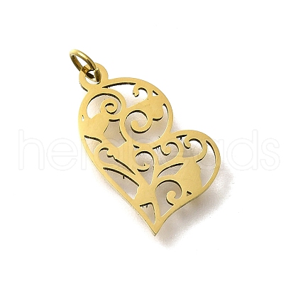 304 Stainless Steel Pendants STAS-R153-25G-1