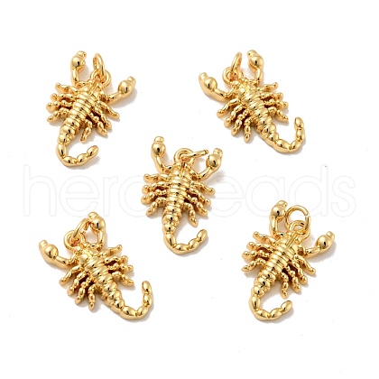 Scorpion Brass Pendants KK-G419-19G-1