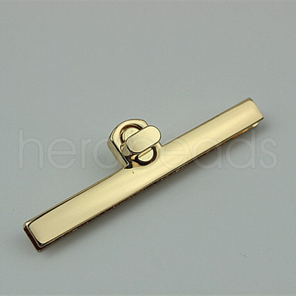 Zinc Alloy Twist Bag Lock Purse Catch Clasps PURS-PW0001-029LG-1