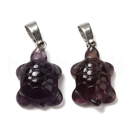 Natural Amethyst Pendants G-F758-A03-P-1