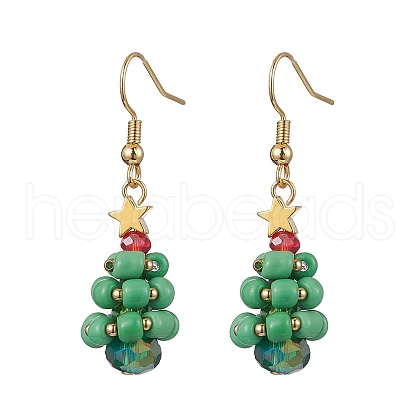 GLass Dangle Earrings EJEW-TA00440-02-1