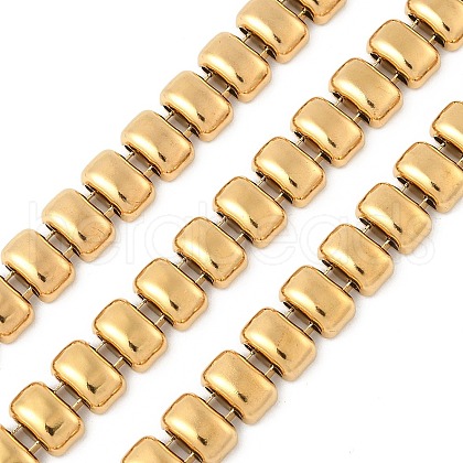 304 Stainless Steel Rectangle Link Chains CHS-F021-01G-1