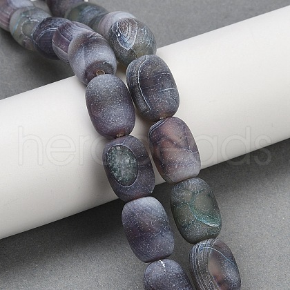 Natural Weathered Agate Beads Strands G-NH0047-B03-02-1