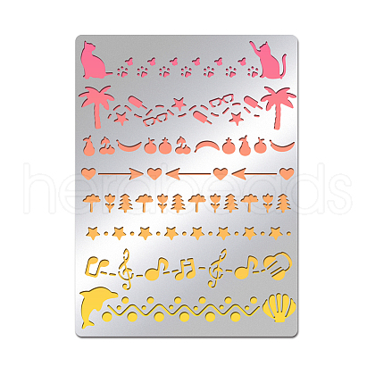 Custom Stainless Steel Cutting Dies Stencils DIY-WH0289-031-1