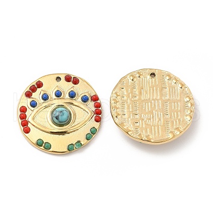 PVD Vacuum Plating 201 Stainless Steel Pendants STAS-J401-VC807-1