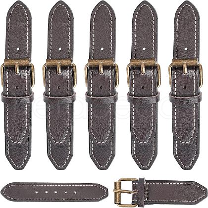 Fingerinspire 6Pcs Imitation Leather Toggle Buckle FIND-FG0001-29-1