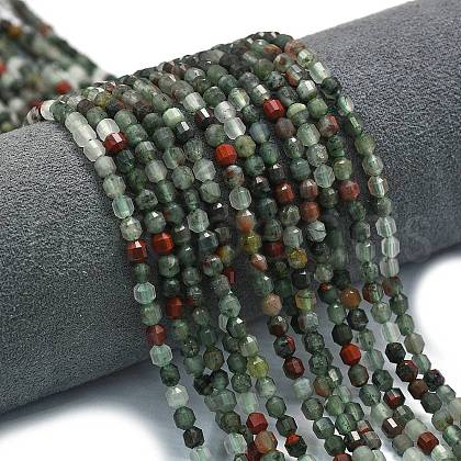 Natural African Bloodstone Beads Strands G-A260-A38-01-1