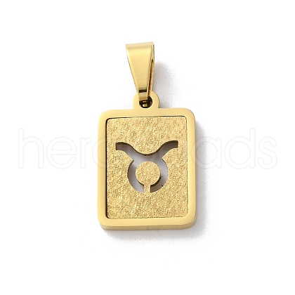 304 Stainless Steel Twelve Constellations Pendants STAS-S152-02G-B-1